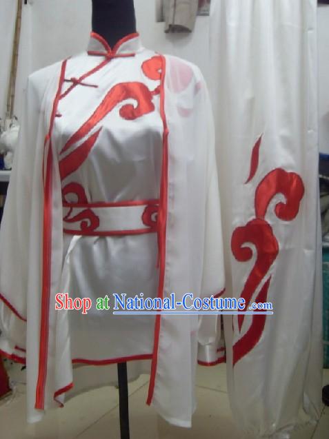 Professional Wushu Competiton Silk Uniform Complete Set