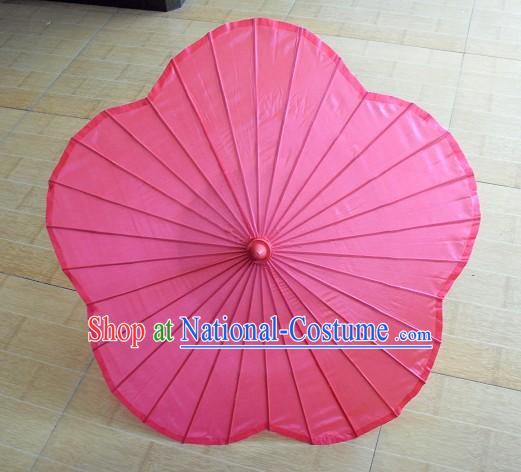 Chinese Flower Shape Dance Umbrella