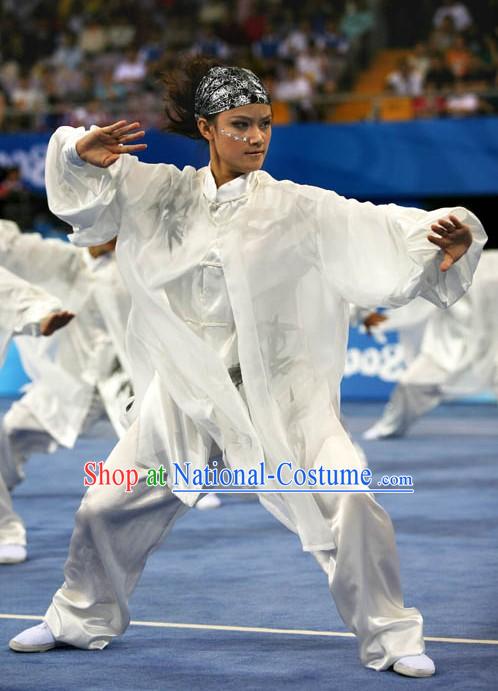 Chinese Wushu Silk Uniforms for Masters