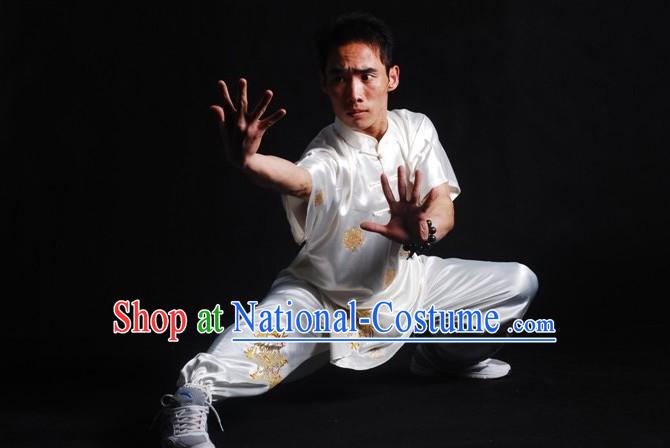 Chinese Professional Wushu Performance Silk Suit for Men