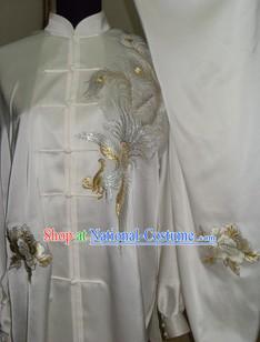 Chinese Embroidery Phoenix Kung Fu Clothes Complete Set