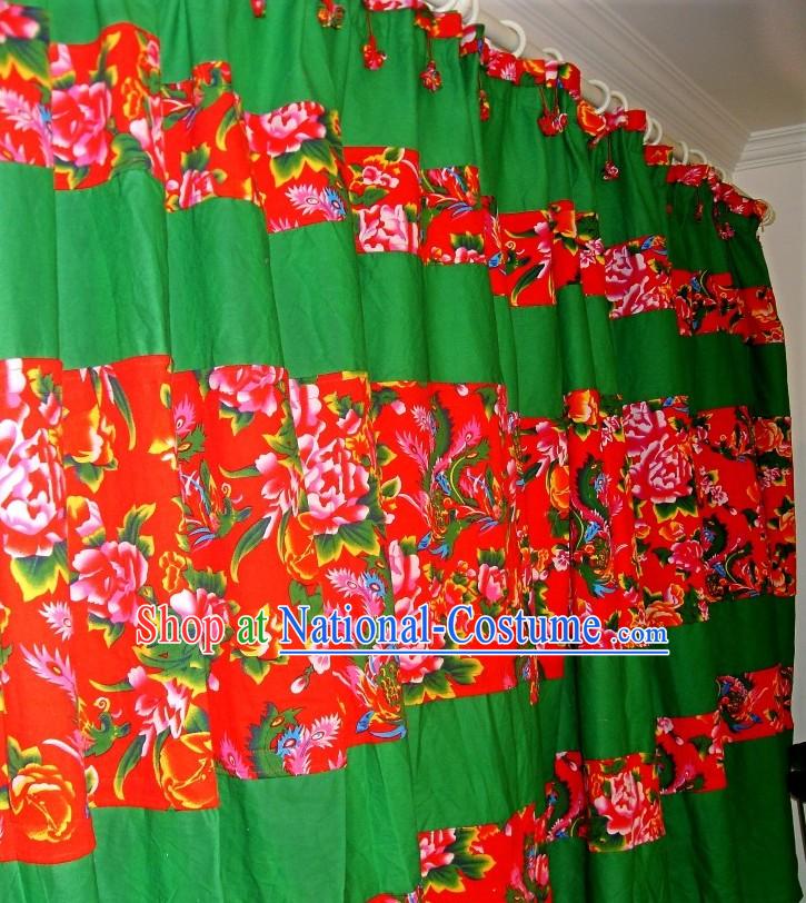 Traditional Chinese Custom Made Wedding Curtain Complete Set