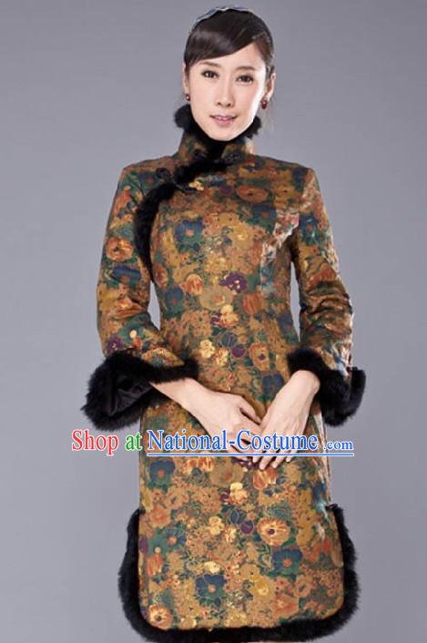 Traditional Chinese Short Sleeve Qipao for Women