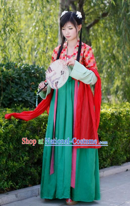 Ancient Tang Dynasty Women Clothing Complete Set