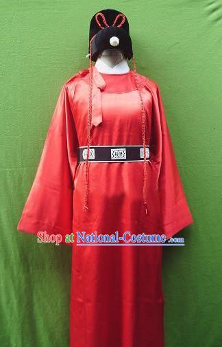 Ancient Zhan Zhao Costumes and Hat Set