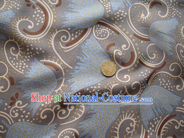 Chinese Maple Leaf Silk Fabric