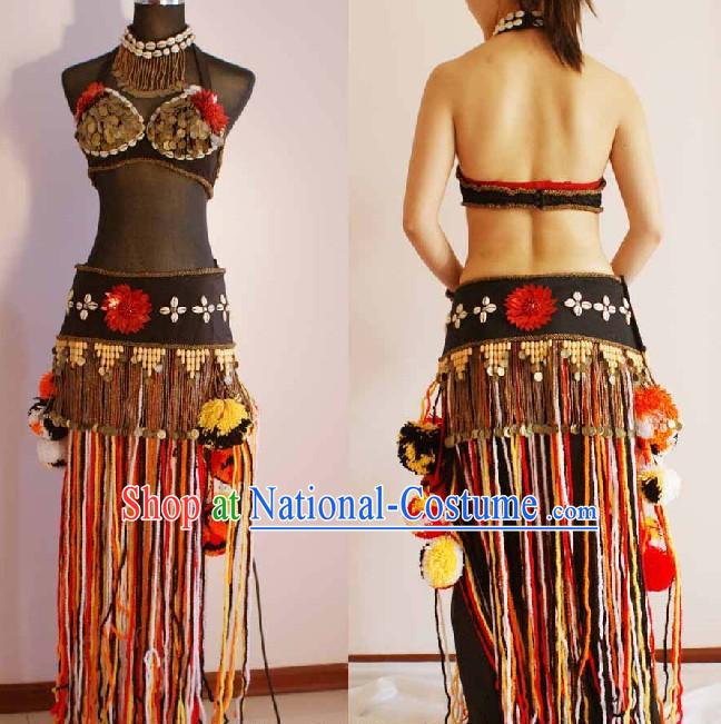 Custom Made Belly Dance Costumes Complete Set for Women