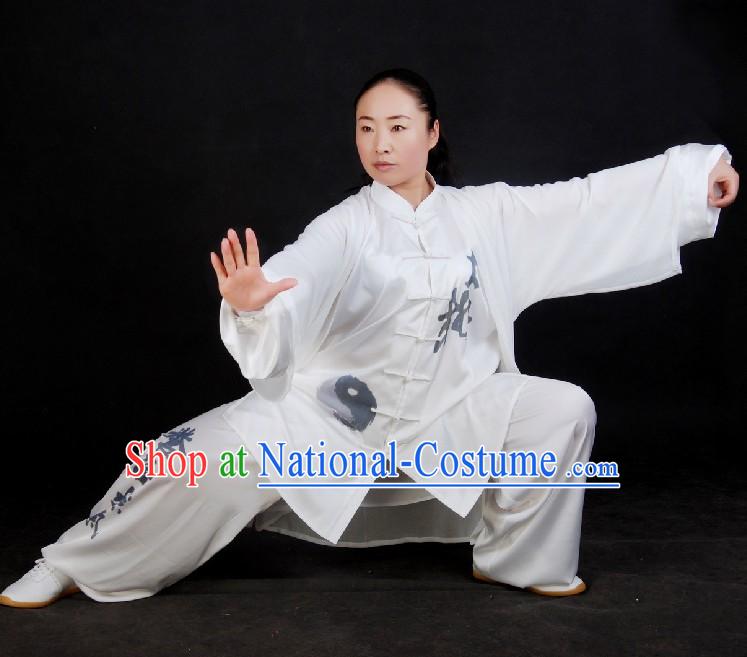 Chinese Tai Chi Competition Champion Silk Suit Set for Men or Women