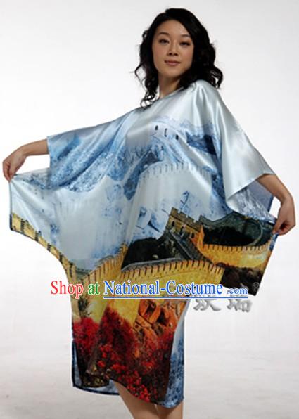 Rui Fu Xiang Beijing Great Wall Silk Robe for Women