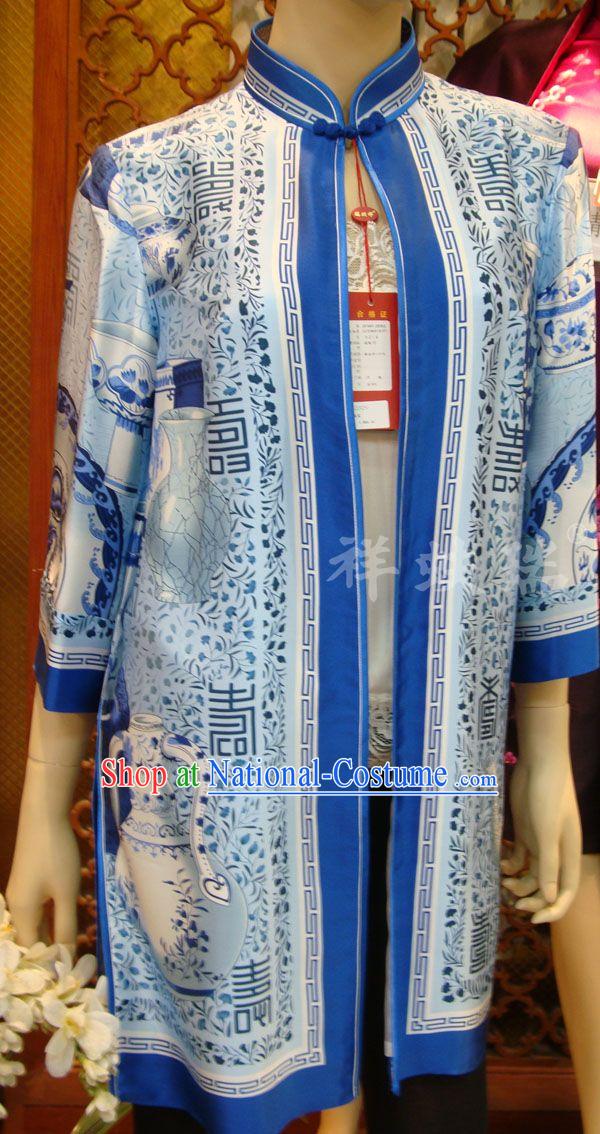 Chinese Peking Rui Fu Xiang Silk Tang Suit for Women