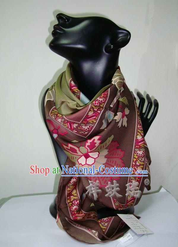 Chinese Silk Beijing Rui Fu Xiang Scarf for Women