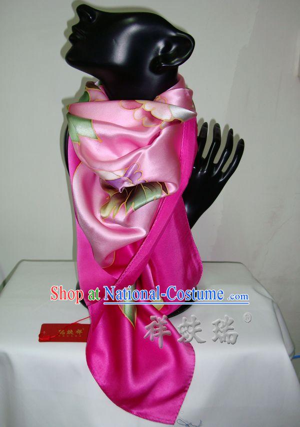 Chinese Rui Fu Xiang Silk Scarf for Women