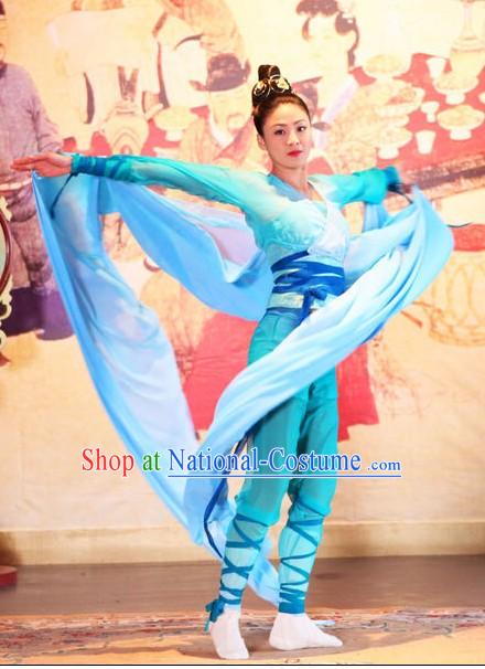 Ancient Chinese Ribbon Dancer Costumes Set