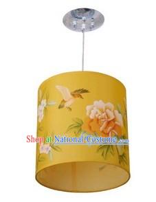 Chinese Classical Hand Painted Flower and Bird Silk Palace Lantern