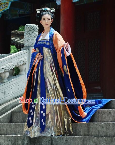 China Tang Period Emperor Wu Zetian Women Emperor Clothing