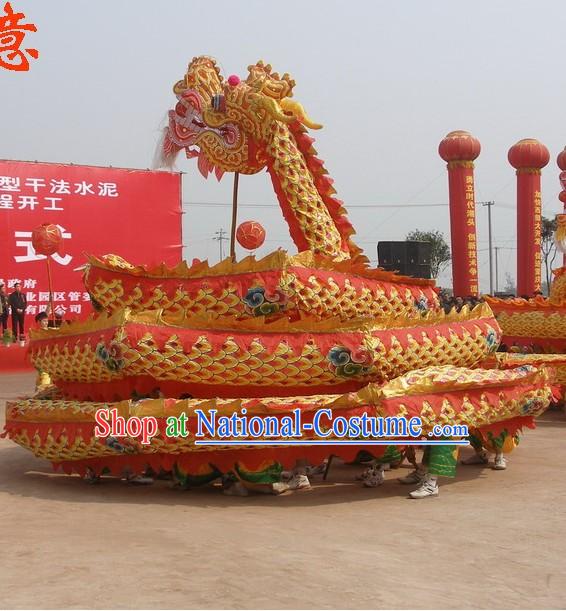 25 People Traditional Chinese Dragon Dance Costume Complete Set