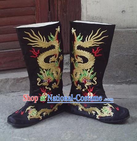 Ancient Chinese Emperor Dragon Boots