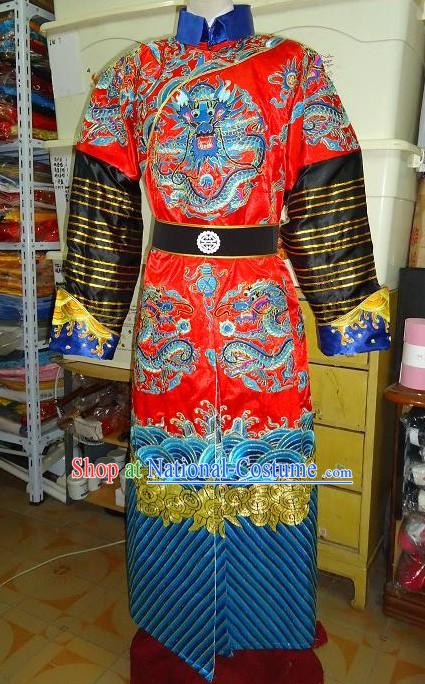 Ancient Chinese Palace Emperor Embroidered Dragon Costumes