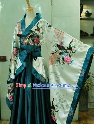 Chinese Classic Peacock Hanfu Clothing for Women