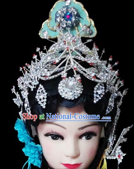 Traditional Chinese Dramatic Empress Wig and Headpiece Set