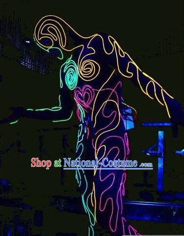 Electric LED Lights Luminous Dance Costumes