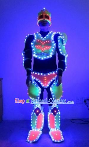 Custom Made Electric LED Lights Luminous Dancing Costumes