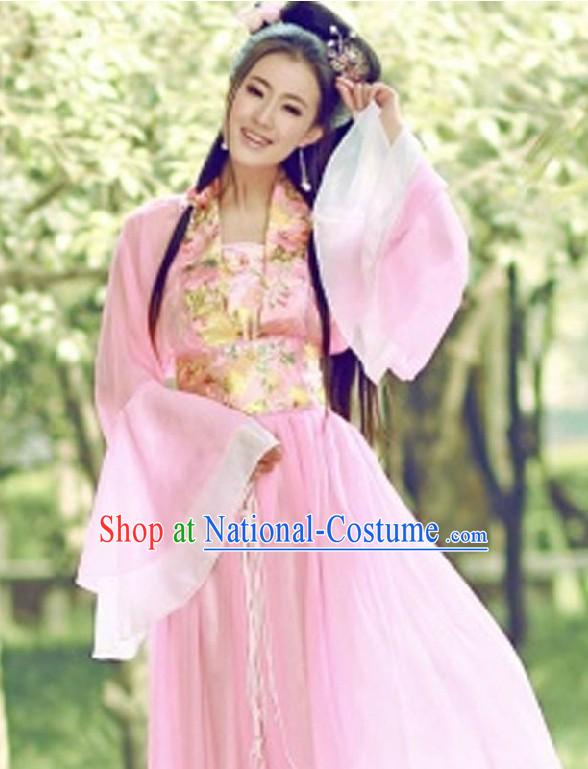 Ancient Chinese Pink Beauty Costumes