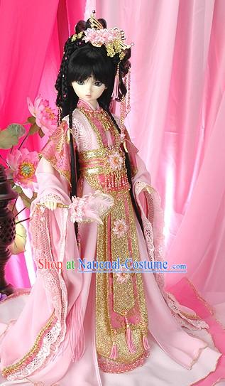 Ancient Imperial Princess Garment, Wig and Hair Accessories Complete Set