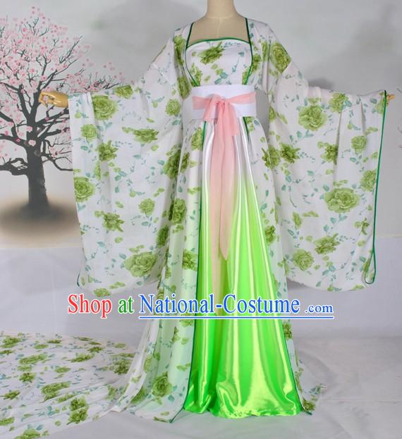 Ancient Chinese Tang Dynasty Female Palace Clothing Complete Set for Women