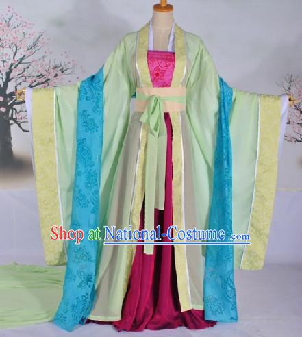 Tang Dynasty Female Citizen Clothing Complete Set