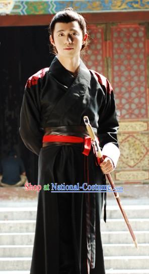 Ancient Chinese Knight Swordsman Clothing Complete Set for Men