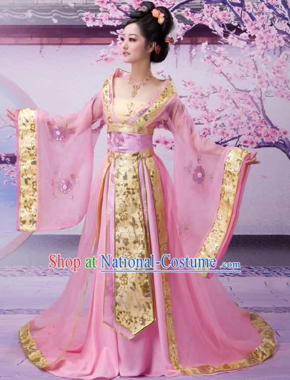 Ancient Chinese Palace Empress Costumes Complete Set for Women