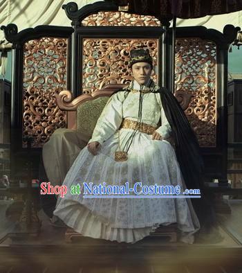 Ancient Chinese Ming Dynasty Official Costumes and Hat for Men