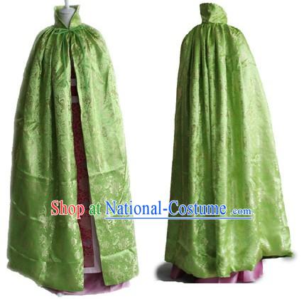 Chinese Classical Green Winter Palace Cape