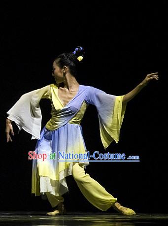 Chinese Classic Dance Costumes Complete Set for Women