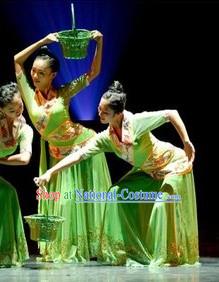 Mulberry Leaf Harvest Stage Performance Dance Costumes Suit for Womn