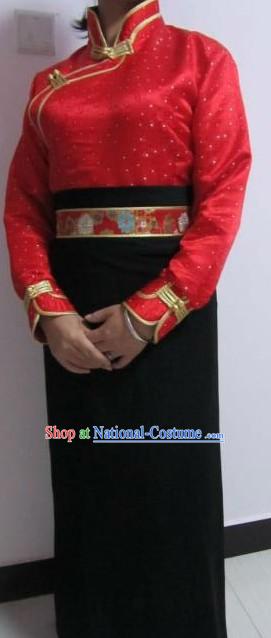 Traditional Chinese Tibetan Ethnic Daily Clothes for Women