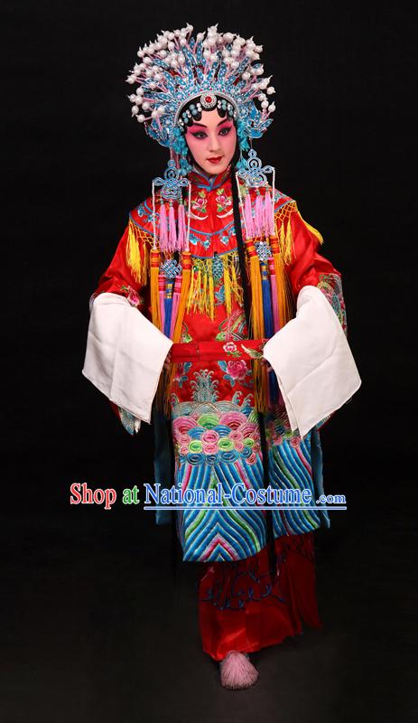 Gui Fei Zui Jiu Style Phoenix Embroidery Wedding Dress and Phoenix Coronet Complete Set