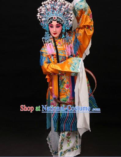 Gui Fei Zui Jiu Style Phoenix Embroidery Wedding Dress and Phoenix Coronet Complete Set