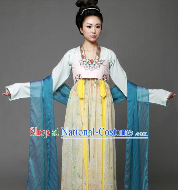 Chinese Traditional Tang Dynasty Clothing Complete Set