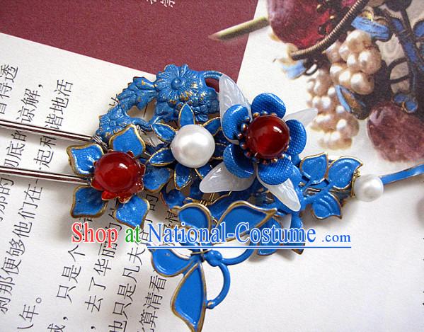 Chinese Traditional Princess Handmade Flower Hair Clasp