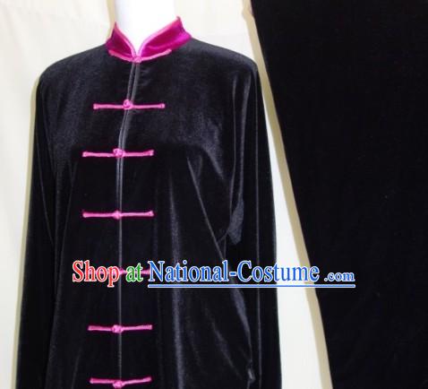 Taichi Bai Velvet Professional Wushu Kungfu Uniform