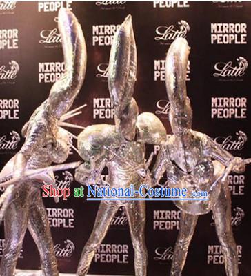 Action Arts Living Sculpture ET Allien Costumes Complete Set