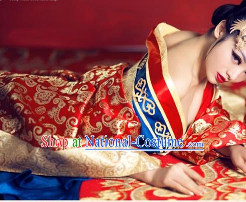 Ancient Chinese Sexy Tang Dynasty Concubine Clothes