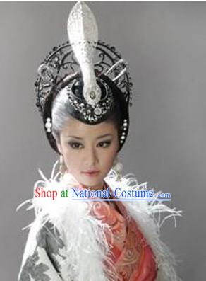 Traditional Chinese Empress Hair Ornaments and Wig