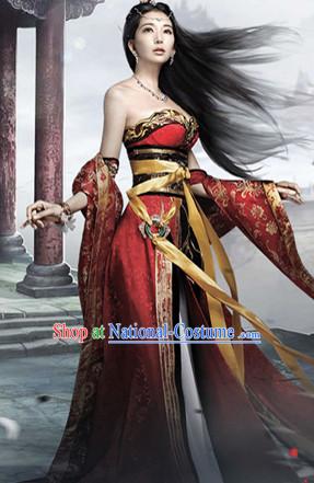 Asian Chinese Ancient Sexy Beauty Halloween Costume Cosplay Costumes Complete Set