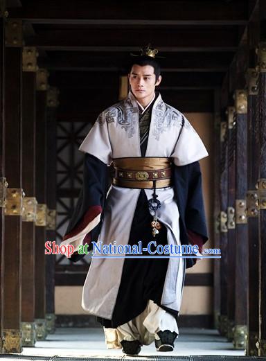 Asian China Han Dynasty General Robes Halloween Costumes for Men