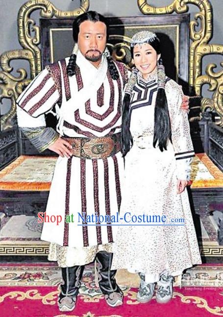 Emperor Taizu of Jin Founder and First Emperor of the Jin Dynasty Costume Costumes Dresses Clothing Clothes Garment Outfits Suits Complete Set for Men