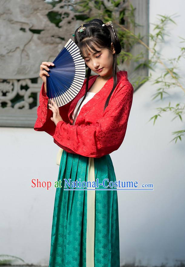 Chinese Couple Costume Chinese Costumes Hanfu Han Dynasty Ancient China Clothing Dress Garment Suits Complete Set for Women