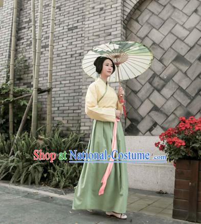 Chinese Costume Chinese Costumes Hanfu Han Dynasty Ancient China Scholar Clothing Dress Garment Suits Clothes Complete Set for Women